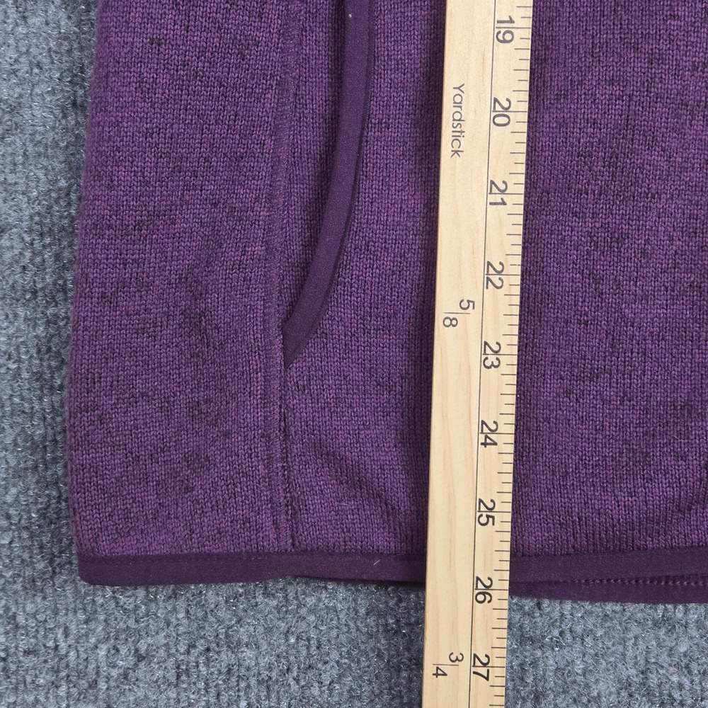 Eddie Bauer Fleece Jacket Womens Large Purple Full Zip Sweater Outdoor Hiking - Picture 6 of 7